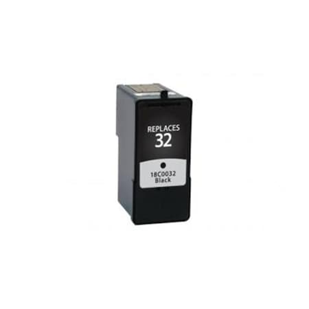 Black Ink Cartridge For Lexmark 18C0032 32, 200 Yield
